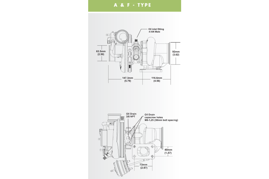 BorgWarner EFR F-Type T25 0.85 A/R IWG Turbine Housing