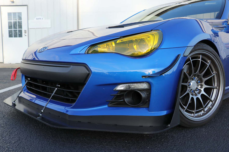Verus Engineering Carbon Polyweave Adjustable Front Splitter - BRZ/FRS/GT86
