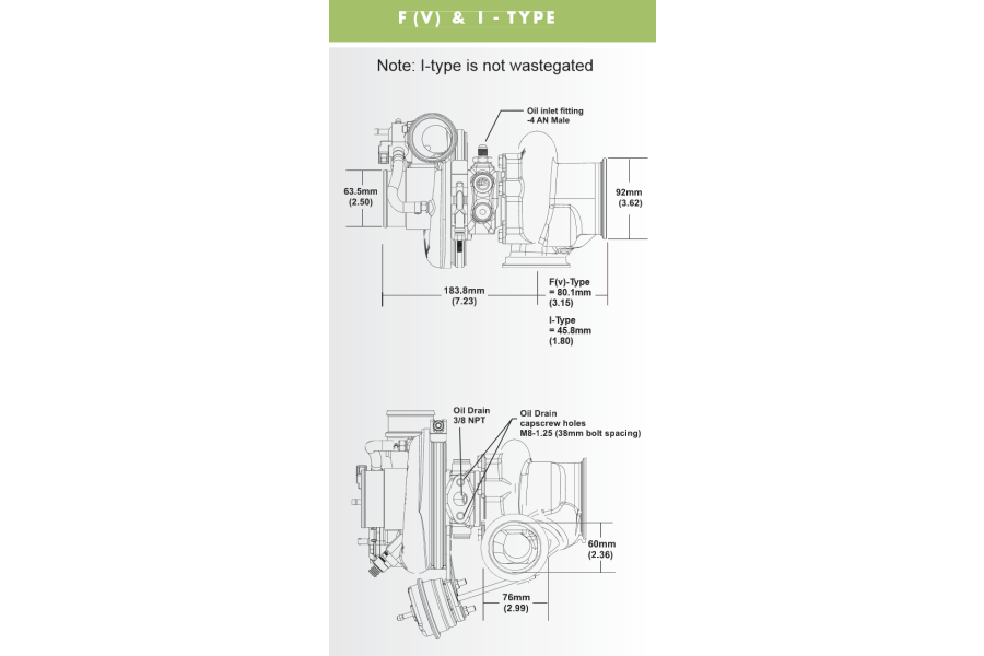 BorgWarner EFR I-Type V-band 0.85 A/R EWG Turbine Housing
