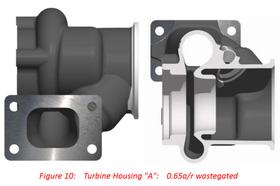 BorgWarner EFR A-Type T25 0.64 A/R IWG Turbine Housing