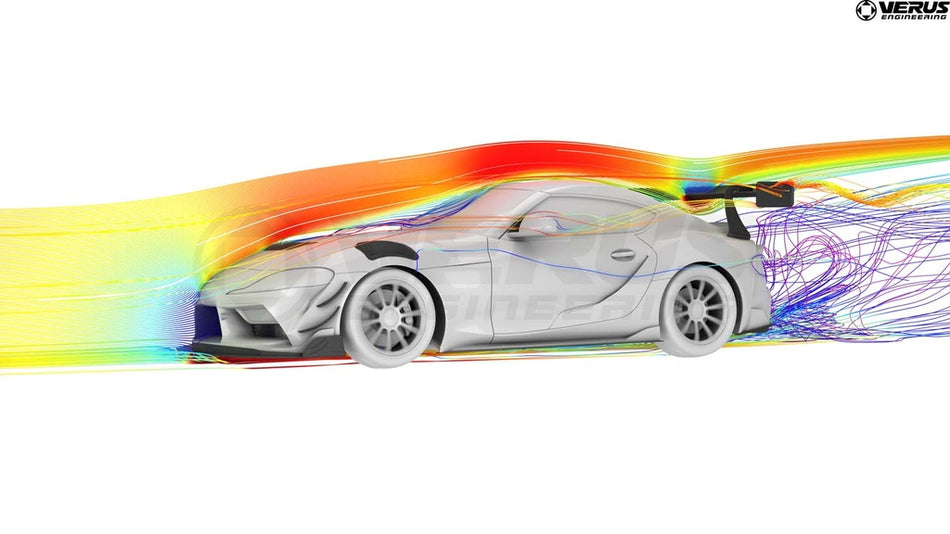 Verus V1X Swan Neck Rear Wing Kit - MK5 Toyota Supra